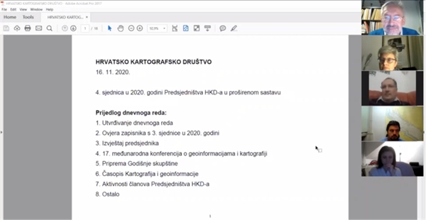 HHI representative participates in the 4th Meeting of the Croatian Cartographic Society Chairmanship