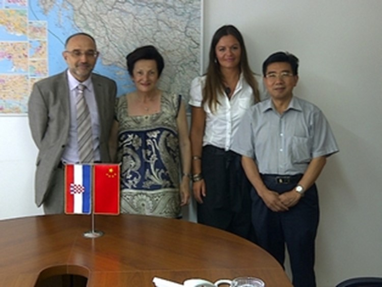 Meeting in the Embassy of the People's Republic of China in the Republic of Croatia