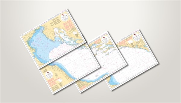 Nove papirnate službene generalne pomorske karte 351, 352, 353 i 354