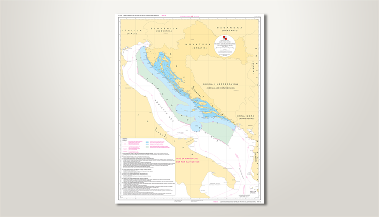 Thematic chart No. 101G “Republika Hrvatska – Granice Republike Hrvatske na Jadranskom moru”