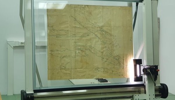 Scanning of valuable historical maps from the State Archives in Zadar