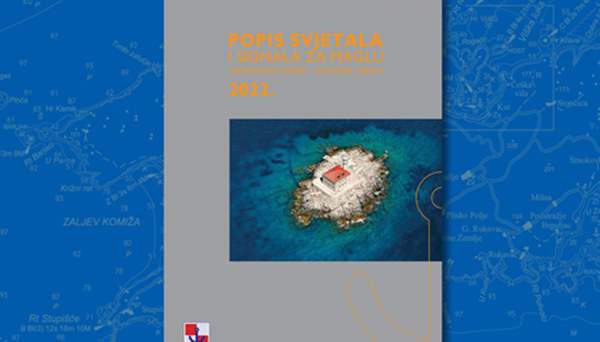 Novo izdanje službene publikacije POPIS SVJETALA I SIGNALA ZA MAGLU, Jadransko more – istočna obala, 2022.