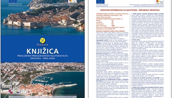 BOOKLET WITH RECOMMENDED CROSS-BORDER NAUTICAL ROUTES CROATIA - MONTENEGRO