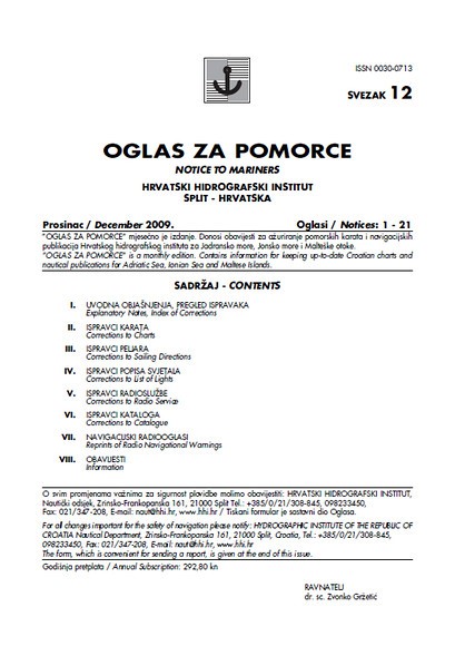 ISSN 0030-0713 Oglas za pomorce - OZP